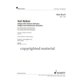 Kol Nidrei, Op 47 - Bruch, Max - Cello and Piano - edited by Kliegel - Schott