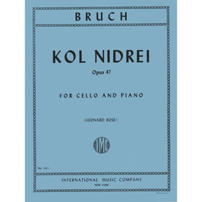 Bruch, Max - Kol Nidre Op 47 for Cello and Piano - Arranged by Rose - International Edition