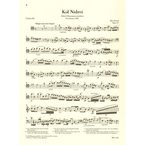 Bruch, M. - Kol Nidrei, op. 47 - for Cello and Piano - G Henle Verlag URTEXT