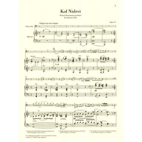 Bruch, M. - Kol Nidrei, op. 47 - for Cello and Piano - G Henle Verlag URTEXT
