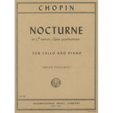 Nocturne in C-Sharp Minor, Op posth - Chopin, Frederic - arranged by Piatigorsky - International Music Company