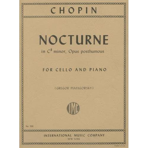 Nocturne in C-Sharp Minor, Op posth - Chopin, Frederic - arranged by Piatigorsky - International Music Company