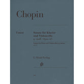 Cello Sonata in G Minor, Op 65 - Chopin, Frederic - Cello and Piano - edited by Kanngiesser - Henle