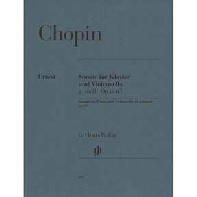 Cello Sonata in G Minor, Op 65 - Chopin, Frederic - Cello and Piano - edited by Kanngiesser - Henle