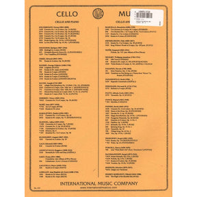 Polonaise Brillante, op 3 - Chopin, Frederic - Cello and Piano - edited by Rose - International Music Company