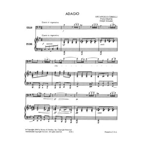 Adagio for Cello and Piano - Corelli, Arcangelo - arranged by Joseph Schuster - Boosey and Hawkes