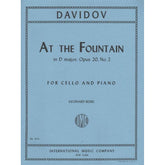 At the Fountain in D Major, Op 20 No 2 - Davidov, Carl - Cello and Piano - edited by Rose - International Music Company