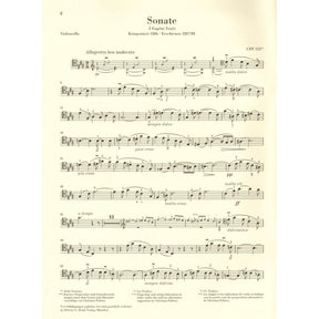 Franck, Cesar - Sonata in A Major - arranged for Cello and Piano - edited by Jost, Schilde, and Poltera - G Henle URTEXT