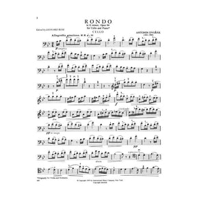 Rondo in G Minor, Op 94 - Dvorak, Antonin - Cello and Piano - edited by Rose - International Music Company