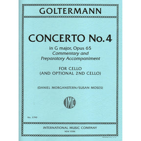 Goltermann, G. - Concerto No. 4 in G Major, Op. 65 - For Cello (with Optional Cello Accompaniment) - edited by Daniel Morganstern and Susan Moses - International Edition
