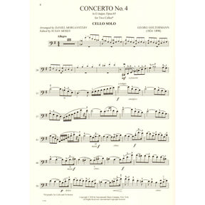 Goltermann, G. - Concerto No. 4 in G Major, Op. 65 - For Cello (with Optional Cello Accompaniment) - edited by Daniel Morganstern and Susan Moses - International Edition