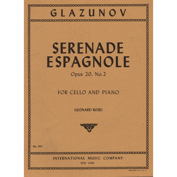 Tango de Colección 全20巻セット Clarín Glazunov Serenade Espagnole Sheet Music - Violin Score
