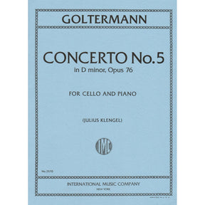 Goltermann, Georg - Concerto No 5 in d minor, Op 76 - Cello and Piano - edited by Julius Klengel - International Edition