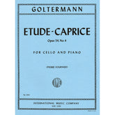 Goltermann, Georg - Etude-Caprice, Op 54, No 4 - Cello and Piano - edited by Pierre Fournier - International Edition