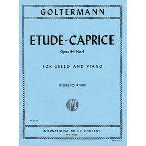 Goltermann, Georg - Etude-Caprice, Op 54, No 4 - Cello and Piano - edited by Pierre Fournier - International Edition