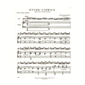 Goltermann, Georg - Etude-Caprice, Op 54, No 4 - Cello and Piano - edited by Pierre Fournier - International Edition