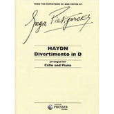 Haydn, Franz Joseph - Divertimento in D Major - Cello and Piano - edited by Gregor Piatigorsky - Elkan-Vogel Edition