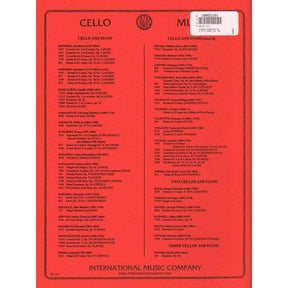 Herbert, Victor - Concerto No 2 in e minor, Op 30 - Cello and Piano - edited by Leonard Rose - International Edition