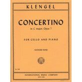 Klengel, Julius - Concertino No 1 in C Major, Op 7 - Cello and Piano - edited by Leonard Rose - International Music Co