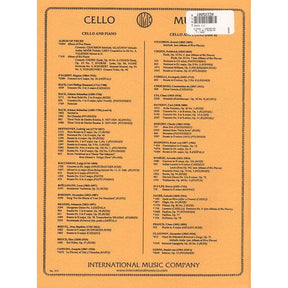 Klengel, Julius - Concertino No 1 in C Major, Op 7 - Cello and Piano - edited by Leonard Rose - International Music Co