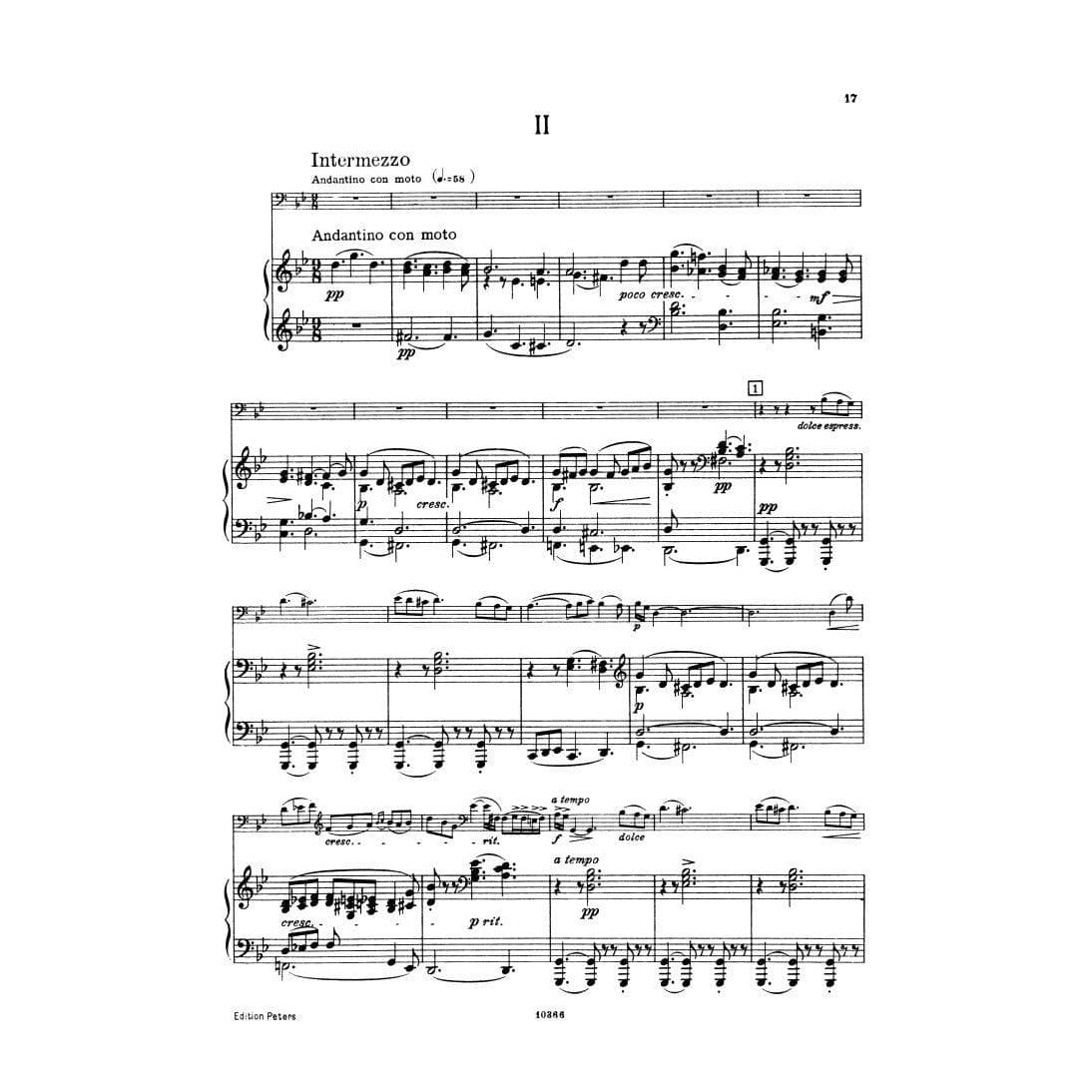 Lalo, Edouard - Concerto in d minor - Cello and Piano - edited by Julius Klengel - Edition Peters