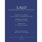 Lalo, Edouard - Concerto in d minor - Cello and Piano - edited by Hugh MacDonald - Barenreiter Verlag URTEXT