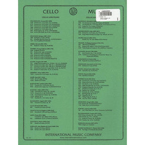 Marcello, Benedetto - Sonata No 2 in e minor - Cello and Piano - edited by Carl Schroeder - International Music Co