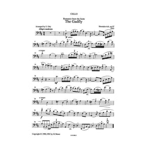 Shostakovich, Dmitri - Romance from the Suite "The Gadfly" - Cello and Piano - arranged by Sue Otty - SJ Music Edition