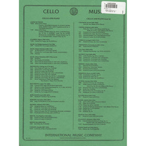 Popper, David - Gavotte No 2 In D Major Op 23 - for Cello and Piano - edited by Leonard Rose - International Music Co