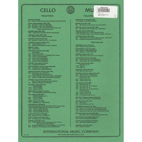 Popper, David - Hungarian Rhapsody Op 68 - for Cello and Piano - edited by Leonard Rose - International Music Company