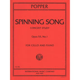 Popper, David - Spinning Song, Op 55, No1 - for Cello and Piano - International Music Co