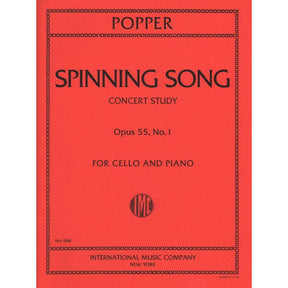 Popper, David - Spinning Song, Op 55, No1 - for Cello and Piano - International Music Co