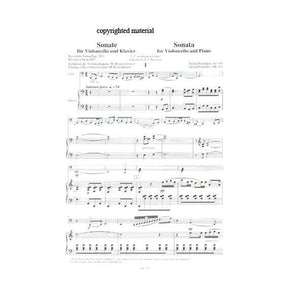 Prokofiev, Sergey - Cello Sonata in C Major, Op 119 - for Cello and Piano - edited by Rostropovich - Sikorski