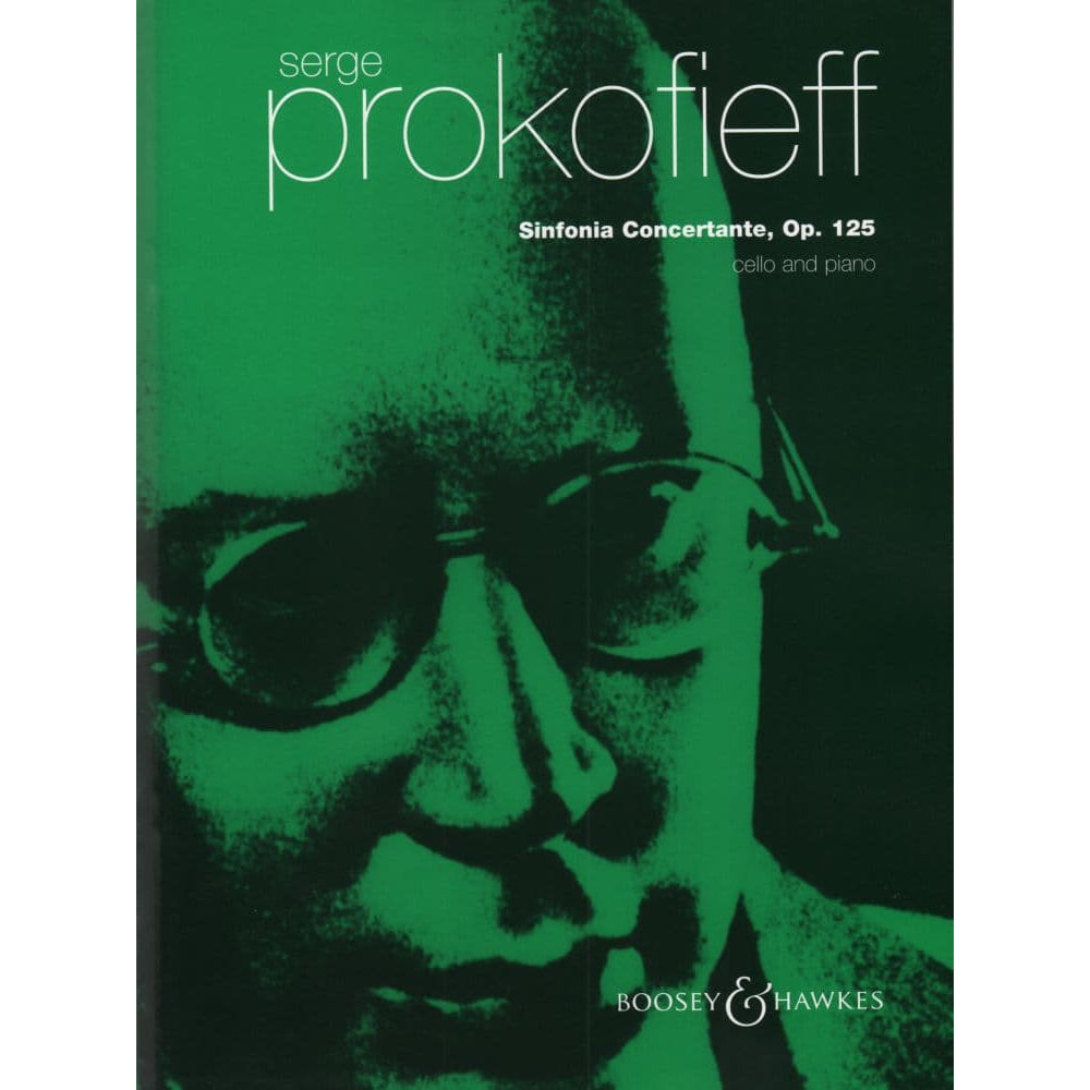 Prokofiev, Sergey -  Sinfonia Concertante, Op. 125 - for Cello and Piano - Edited by Rostropovich - Boosey and Hawkes
