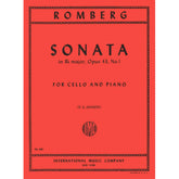 Romberg, Bernhard - Cello Sonata in B-Flat Major, Op 43 No 1 - for Cello and Piano - edited by F G Jansen - International Music Company