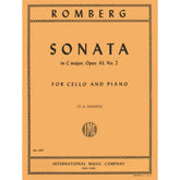 Romberg, Bernhard - Cello Sonata in C Major, Op 43 No 2 - for Cello and Piano - edited by F G Jansen - International Music Company
