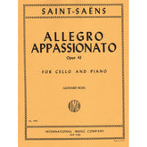 Saint-Saens, Camille - Allegro Appassionato Op 43 For Cello and Piano Edited by Leonard Rose Published by International Music Company