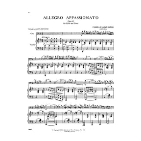 Saint-Saens, Camille - Allegro Appassionato Op 43 For Cello and Piano Edited by Leonard Rose Published by International Music Company