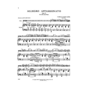 Saint-Saens, Camille - Allegro Appassionato Op 43 For Cello and Piano Edited by Leonard Rose Published by International Music Company