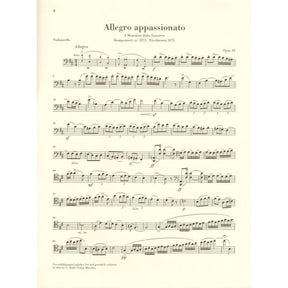 Saint-Saëns, Camille - Allegro Appassionato, Opus 43 - for Cello and Piano - edited by Jost and Geringas - G. Henle Verlag URTEXT