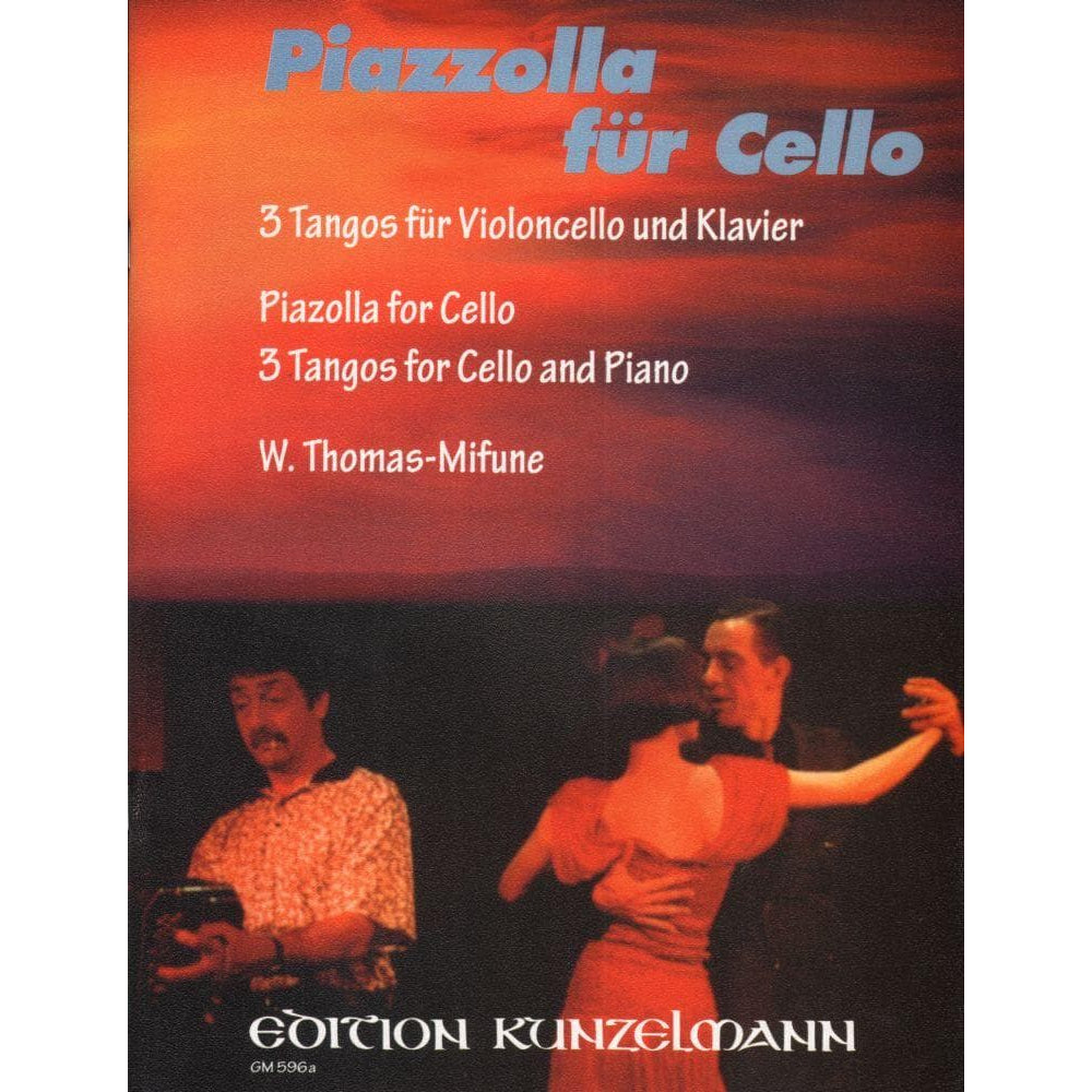 Piazzolla, Astor -3 Tangos for Cello and Piano - Kunzelmann