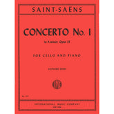 Saint-Saens, Camille - Concerto No 1 in A Minor Op 33 - for Cello and Piano - edited by Rose - International Music Company