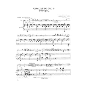 Saint-Saens, Camille - Concerto No 1 in A Minor Op 33 - for Cello and Piano - edited by Rose - International Music Company