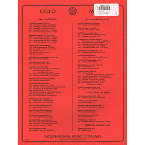 Saint-Saens, Camille - Concerto No 1 in A Minor Op 33 - for Cello and Piano - edited by Rose - International Music Company