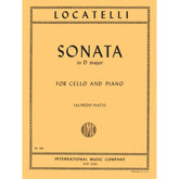 Locatelli, Pietro - Sonata in D Major, Op 6, No 6 - Cello and Piano - edited by Alfredo Piatti - International Music Co