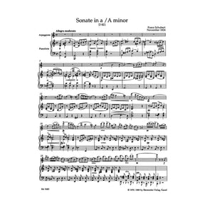 Schubert, Franz - Sonata in a minor, D 821 ("Arpeggione") - Cello and Piano - edited by Helmut Wirth and Klaus Storck - Bärenreiter Verlag URTEXT