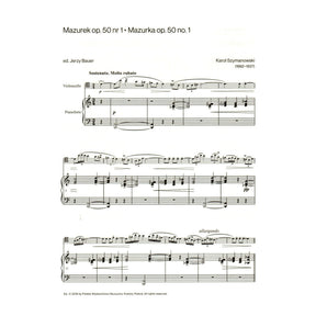 Szymanowski - Mazurkas, Op. 50, Nos. 1 and 2 - for Cello and Piano - edited by Jerzy Bauer - PWM Edition