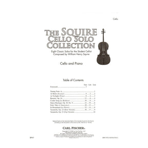 The Squire Cello Solo Collection - 8 Pieces by William Henry Squire - for Cello and Piano or Audio Accompaniment - Carl Fischer