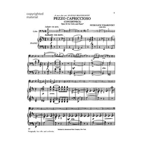 Tchaikovsky, Pyotr Ilyich - Pezzo Capriccioso, Op 62 - for Cello and Piano - edited by Daniel Morganstern - International Music Company