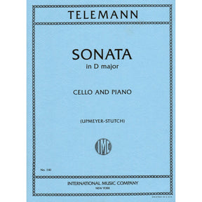 Telemann, Georg Philipp - Sonata In D Major TWV 41:D6 For Cello and Piano Published by International Music Company
